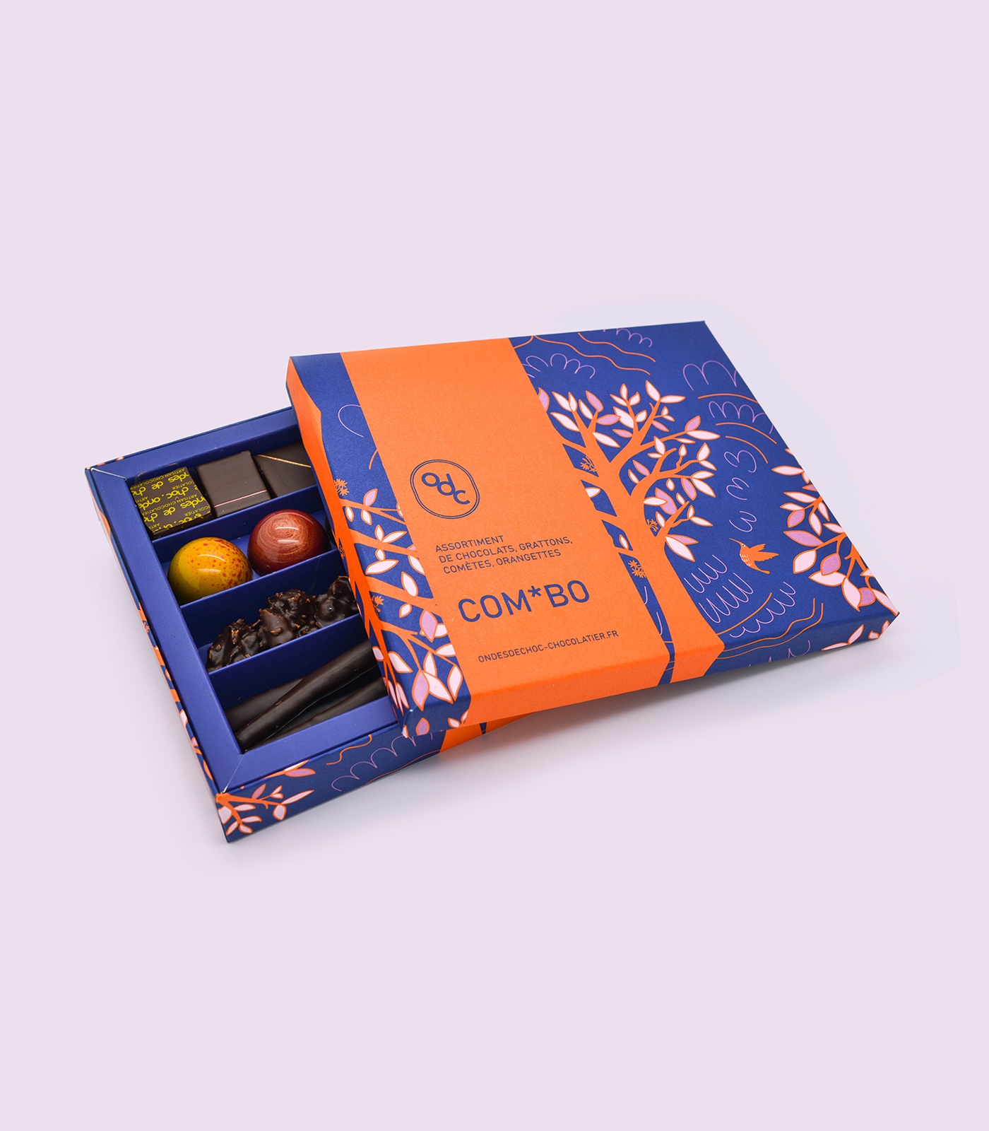 Coffret de 12 bonbons fruits ou céréales – L'Instant Cacao