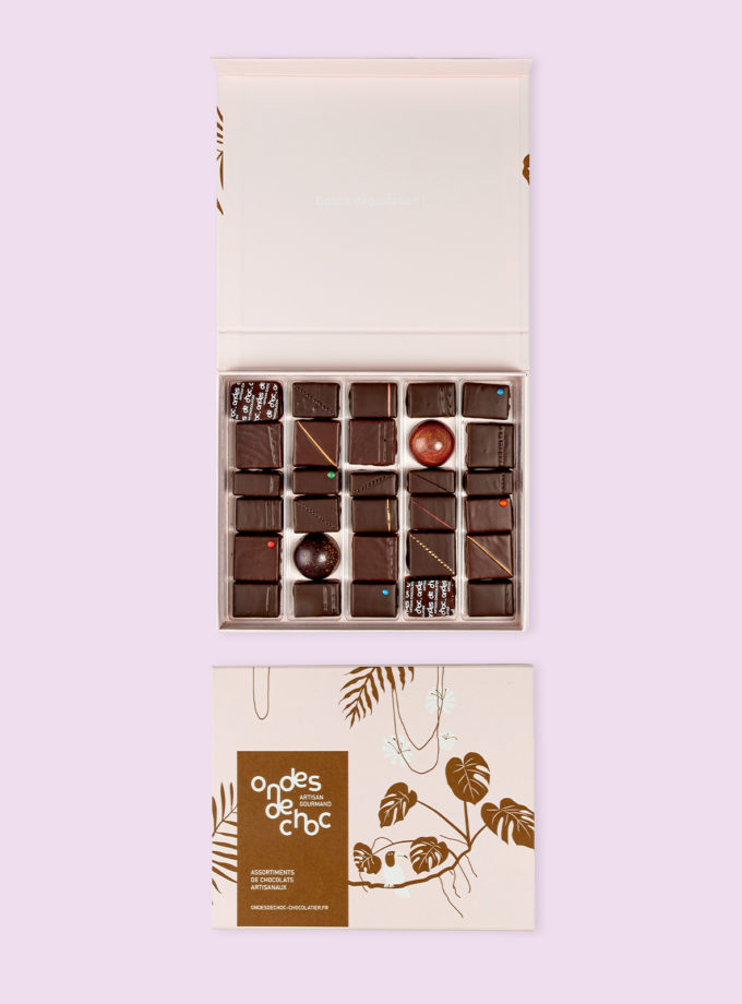 coffret 30 chocolats, ondes de choc, Craponne