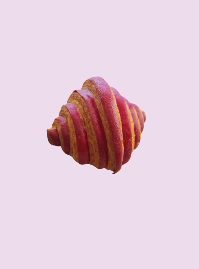 Croissant feuilleté fourré fruits rouges