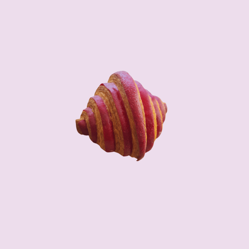 Croissant feuilleté fourré fruits rouges